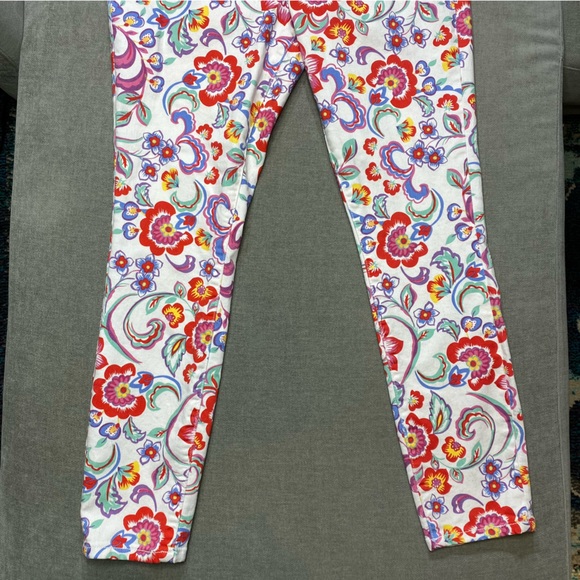 Anthropologie Pilcro and the Letterpress Floral Print Mid Rise Skinny Jeans - Picture 4 of 10